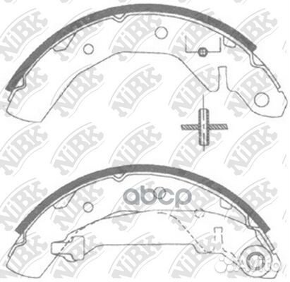 Колодки тормозные барабанные зад daewoo MAT