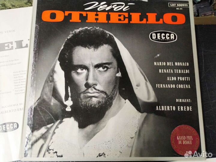 Verdi Mario del Monaco Othello винил