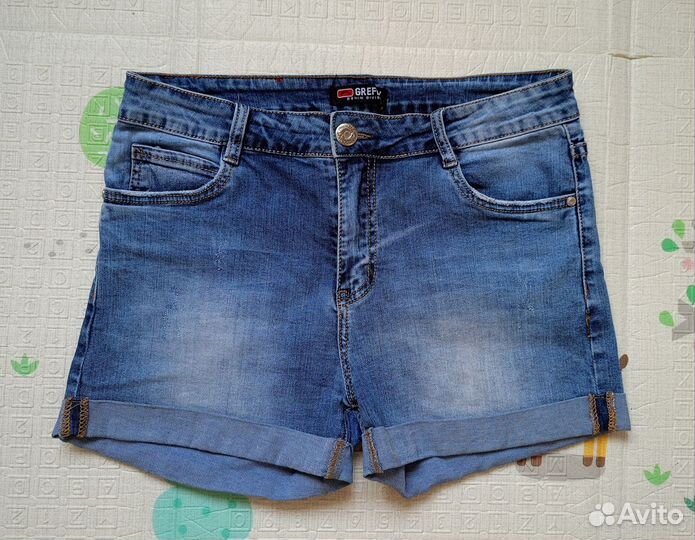 Женские джинсовые шорты 46-48