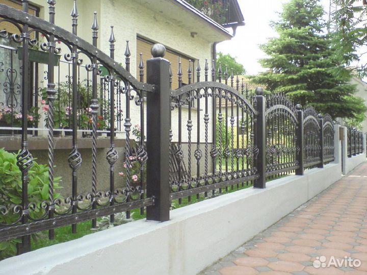 Заборы на дачу с ковкой на заказ 3м