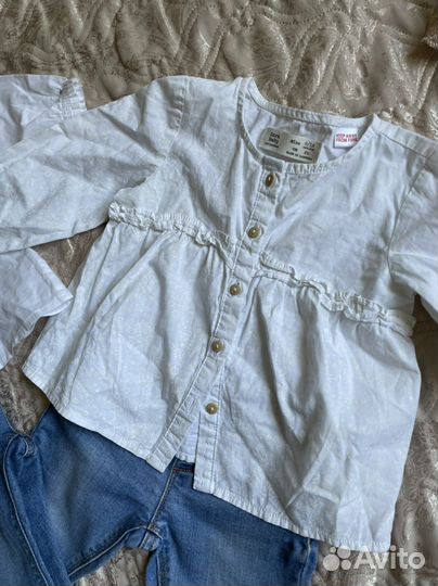 Блузочки, рубашки zara для девочки