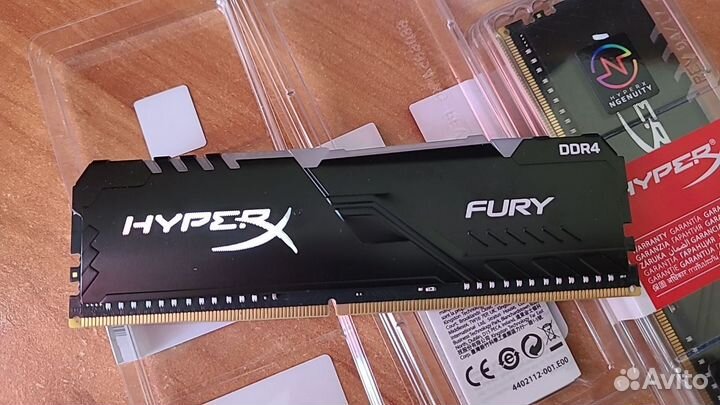Оперативная память HyperX Fury Black RGB DDR4 16Gb