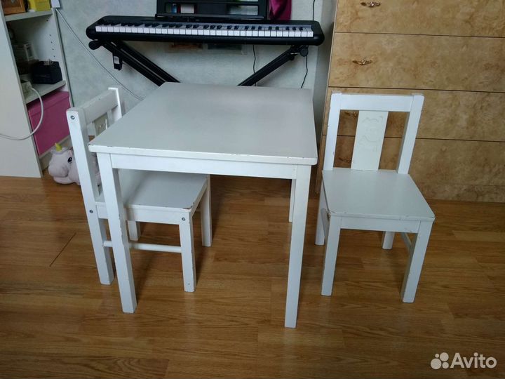 Детский стол и стул IKEA