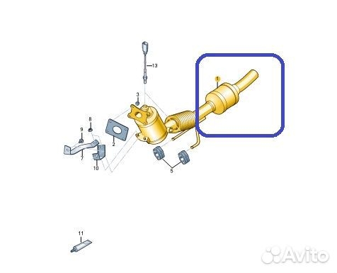 Катализатор Volkswagen Polo CWV 813497 2020