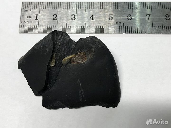 Металический стержень в аргелите