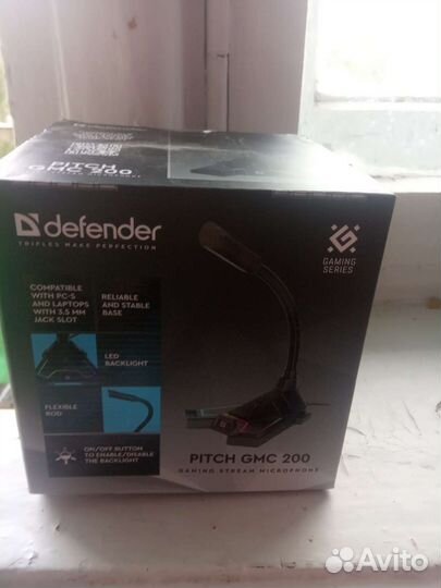 Микрофон Defender с usb подсветкой