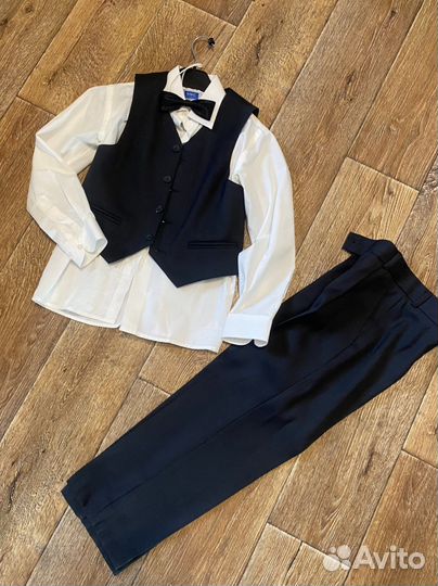 Школьный костюм для мальчика 122 128 черный