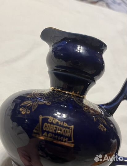 Чайник СССР винтаж cobalt кобальт штоф лфз