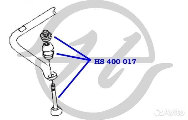 Тяга стабилизатора зад прав / лев