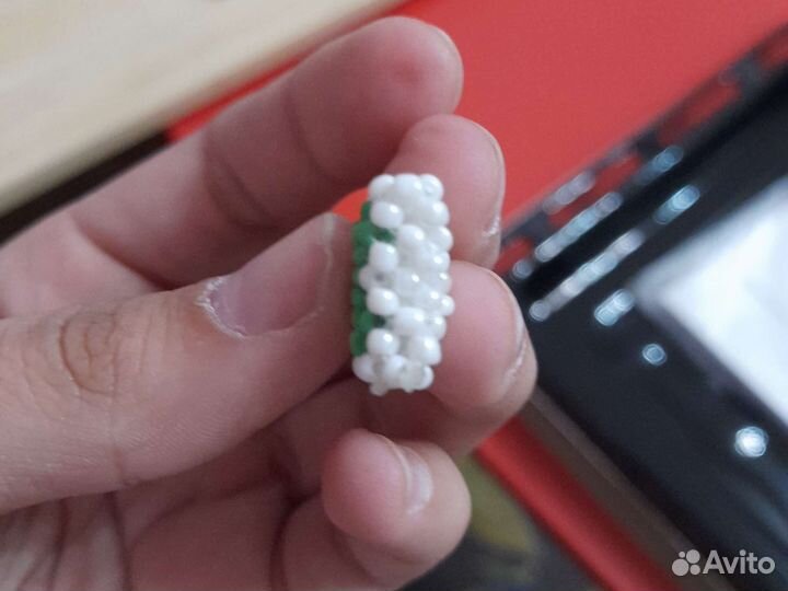 Картинка-с сердцем, из бисера