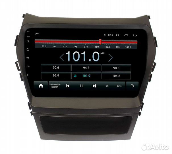 Штатная магнитола Hyundai Santa Fe 2012-19г