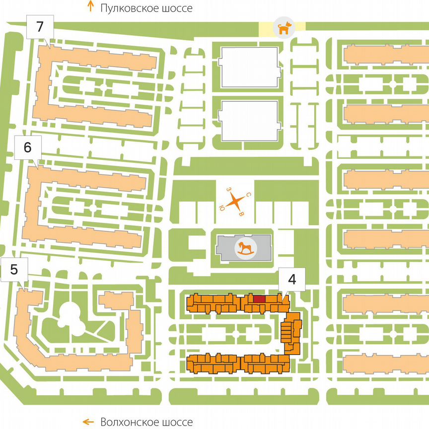 2-к. квартира, 56,1 м², 3/5 эт.