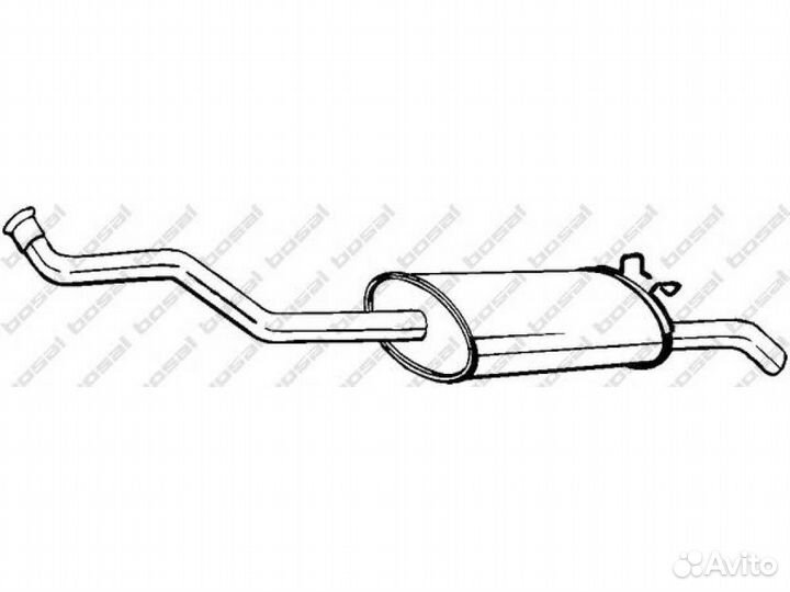 Глушитель задняя часть, 278221 renault 19