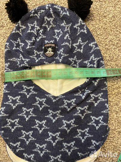 Шапка шлем и варежки