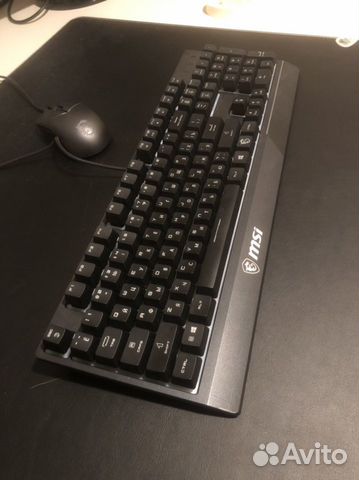 Клавиатура и мышь проводные msi vigor gk30 combo