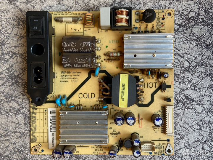 Плата питания жk тв