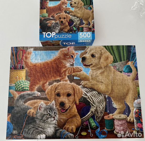 Пазлы 500 деталей trefl castorland ravensburger