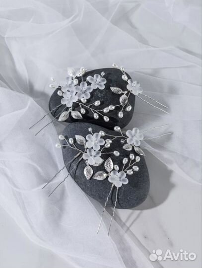 Шпилька свадебная диадема