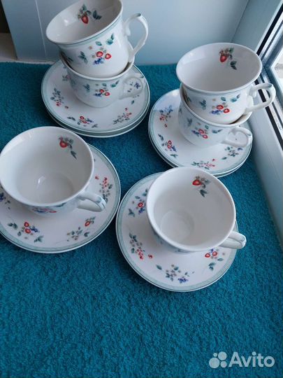 Сервиз чайный. Чайная пара за 6шт. Англия Lenardi