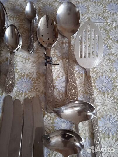 Ножи,ложки,лопатка нержавейка СССР винтаж