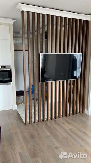 Декоративные рейки для зонирования