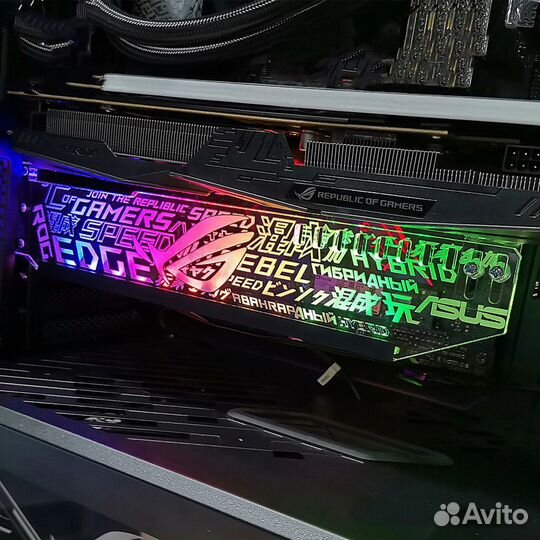 RGB подставка для видеокарты кастомный пк