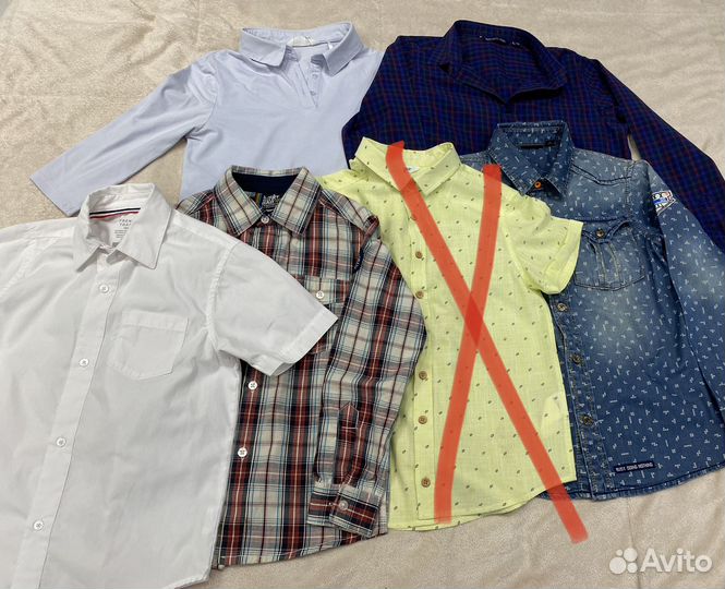 Рубашки для мальчика пакетом 134-146