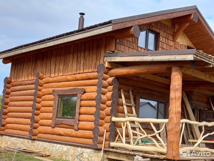 Покраска деревянного дома. Гарантия. Договор