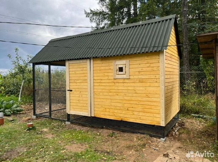 Курятник с установкой