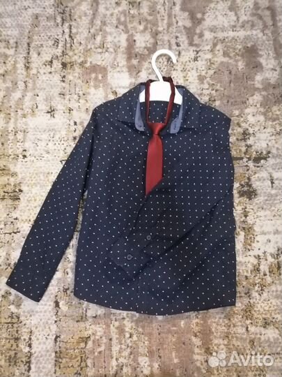 Рубашка с галстуком на мальчика