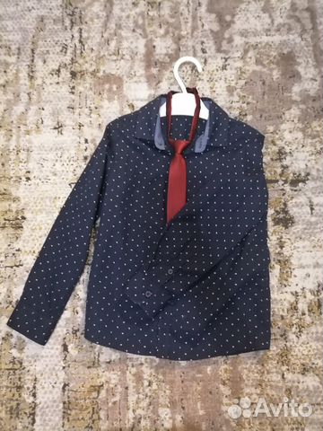 Рубашка с галстуком на мальчика