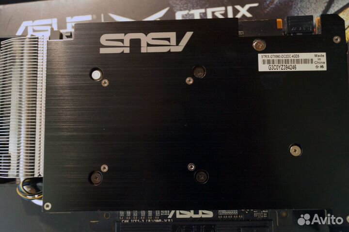 Видеокарта Geforse GTX 960 4gb asus strix OC