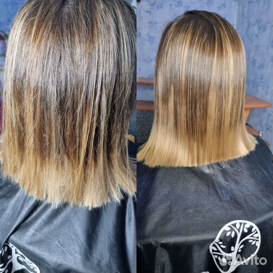 Кератиновое выпрямление волос