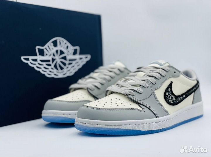 Кроссовки nike air jordan 1 dior