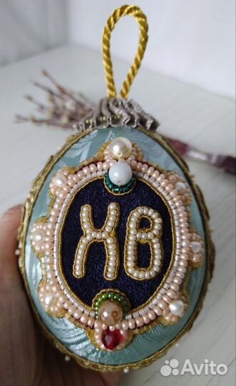 Яйцо к Пасхе бисер