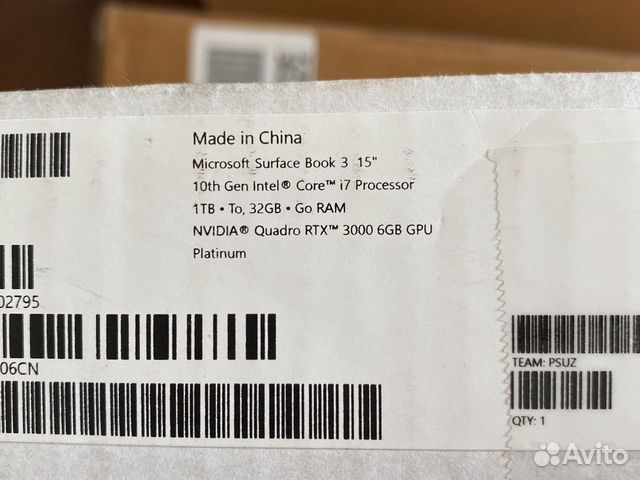 Surface Laptop studio Intel Core i7 32GB 1Tb объявление продам