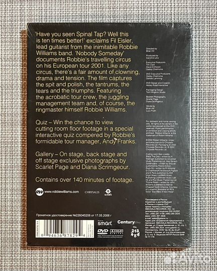 Robbie Williams - NobodySomeday DVD Rus