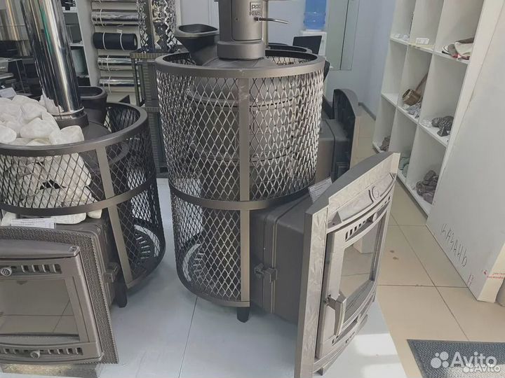 Чугунная печь для бани