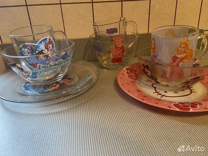 Набор посуды, стопки, заварник