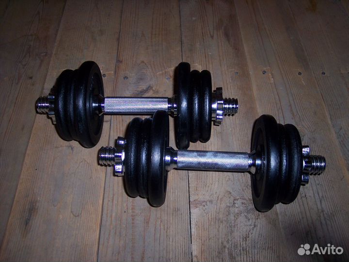 Гантели 20 кг разборные в кейсе