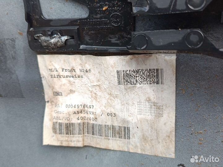 Бампер mercedes b180