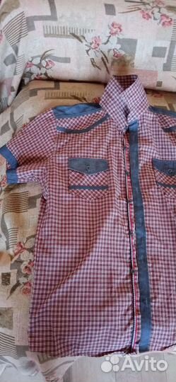 Мужская рубашка в клетку