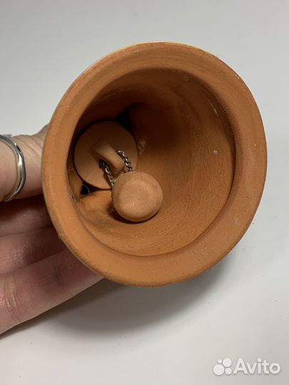 Колокольчик глина ручная роспись