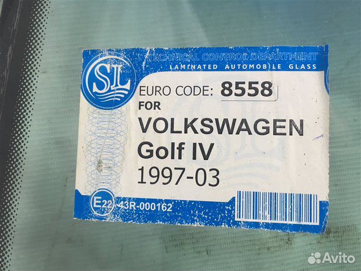 Стекло лобовое (ветровое) Volkswagen Golf Iv/Bora