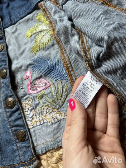 Джинсовая куртка next zara
