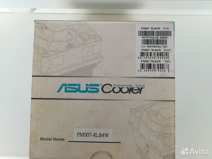 Кулер для процессора asus PM007-8LB4W,новый