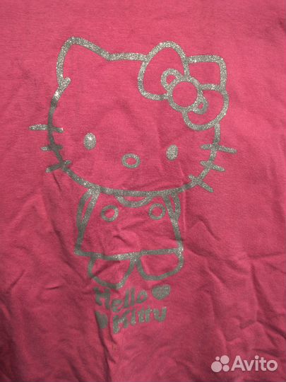 Hello kitty лонгслив как новый
