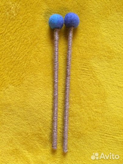 Палочки для глюкофона (Шерстянной шарик)