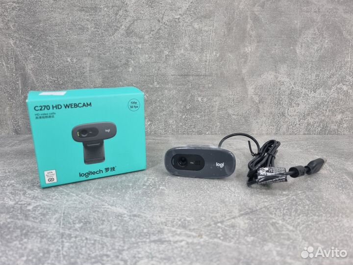 Веб-камера Logitech HD Webcam C270, black