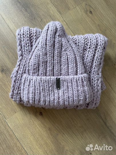 Комплект зимний женский снуд и шапка